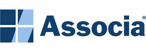 Associa logo in the color blue