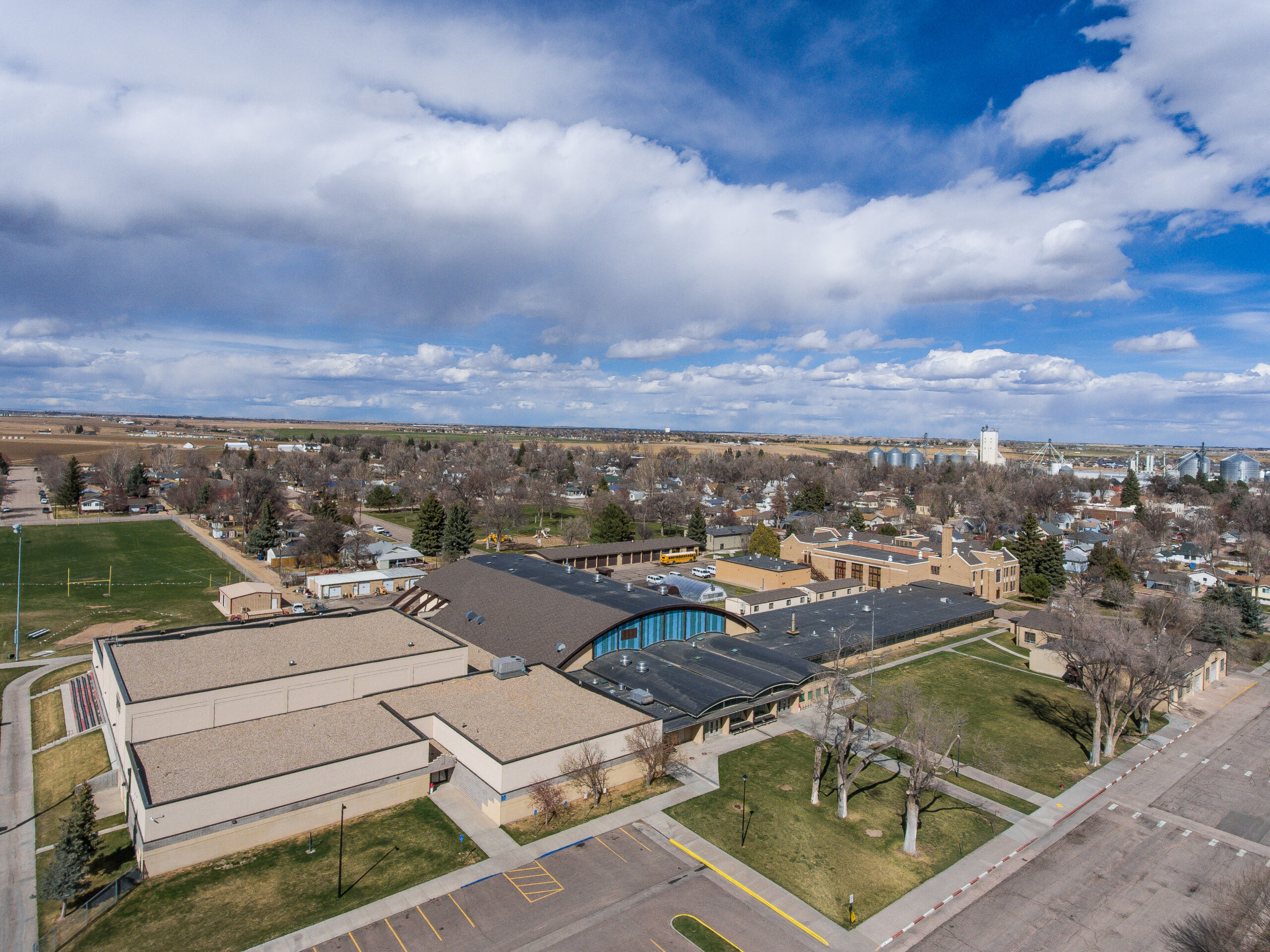 Overhead shot of Eaton High School
