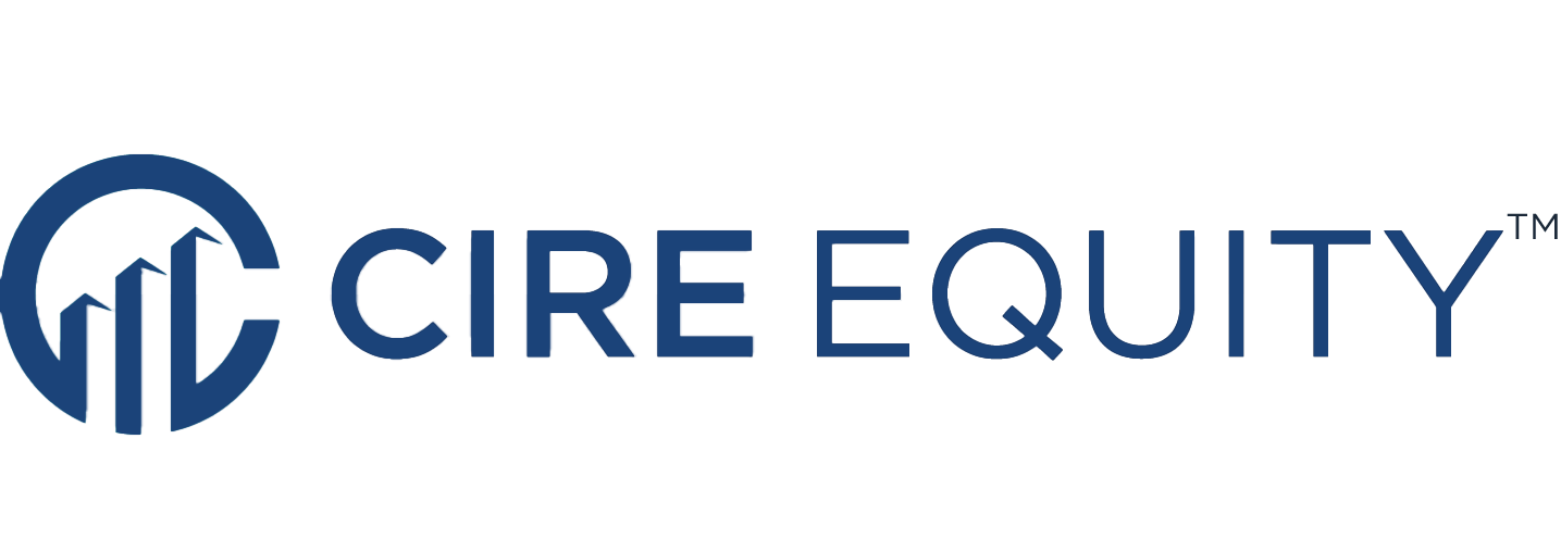 CIRE Equity Logo in a navy blue color