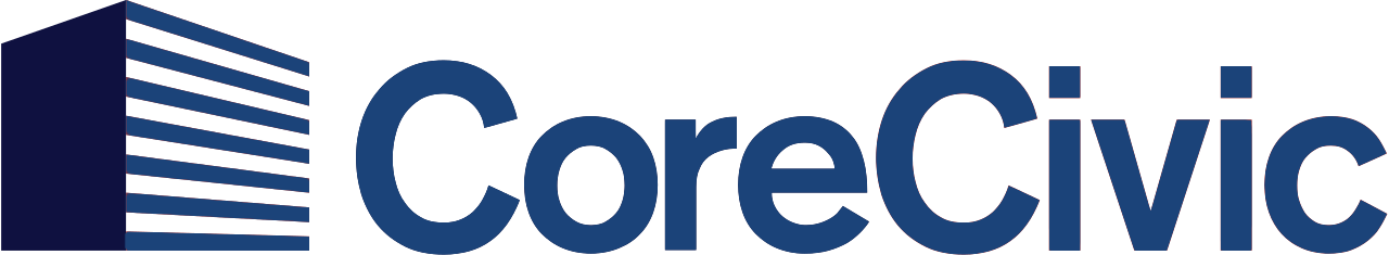 CoreCivic Logo in a navy blue color